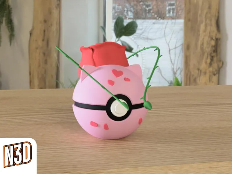 Rose Bulbasaur Character Ball